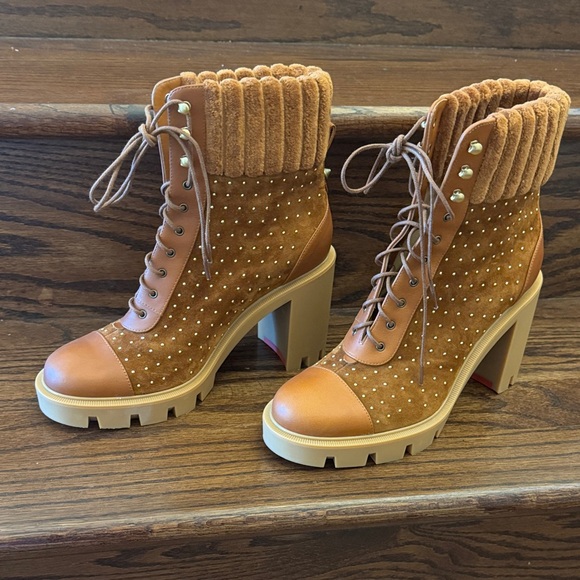 Christian Louboutin Tan Heeled Boots - Picture 9 of 9